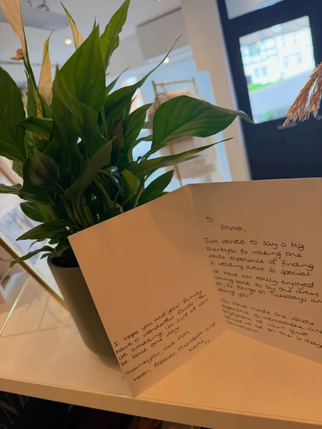 TUESDAY LOVE 

Cards, cakes, dress collections..... lots more steaming, more dress collections.... hugs, more cups of tea with gorgeous brides and their teams, bottles of fizz, happy tears, diet coke....... more steaming, wrestling with dress bags, floral gifts and general Tuesday joy!!! 

Another beautiful busy Tuesday! ✔️