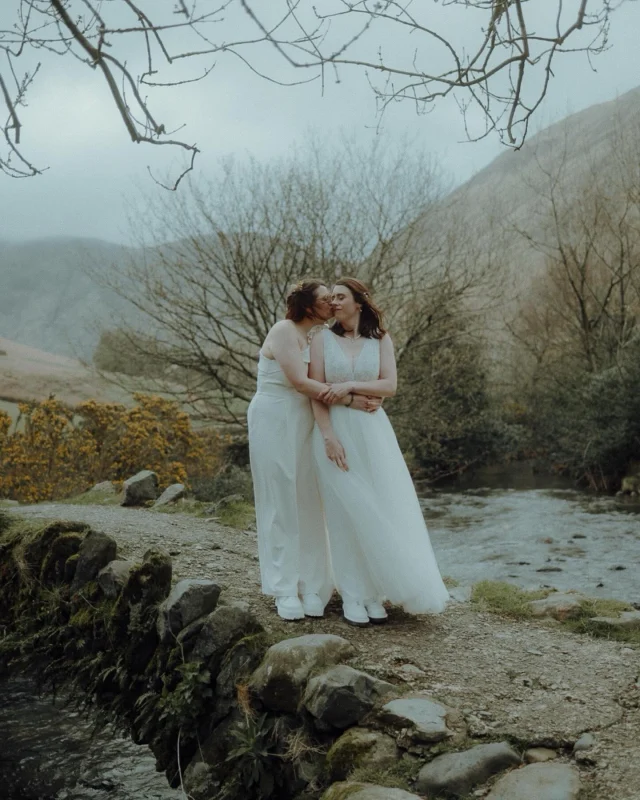 T H E S E  2. 🤍🤍 

Captured flawlessly by @christopherian.co.uk 

An epic wedding adventure. Two beautiful women. One wild corner of England. A love as ancient and untameable as the fells themselves. 

Kayleigh wore Spencer @willowbywatters  and we had the pleasure of altering Laurens jumpsuit too!! Keeping them apart for fittings and not giving anything away was hard but we did it and was so worth it. They both looked so supremely gorgeous!!!!! 

The Wasdale Head Inn — one of the most remote and breathtaking settings in the Lake District — surrounded by Scafell Pike, Great Gable, and the kind of silence that makes everything feel sacred.

After the ceremony we headed up into the mountains. No plan, just the three of us, the wind, and the light doing its thing. Those are always my favourite hours.

#WasdaleHeadInn #LakeDistrictWedding #LakeDistrictElopement #SameSexWedding #WeddingInTheMountains